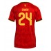 Belgie Amadou Onana #24 Dámské Domácí Dres MS 2026 Krátkým Rukávem Belgie Amadou Onana #24 Dámské Domácí Dres MS 2026 Krátkým Rukávem